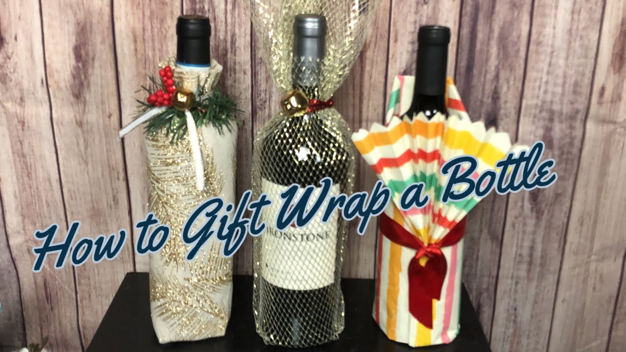 How to Gift Wrap a Bottle YouTube