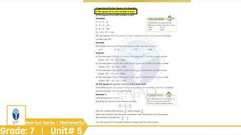 NSS Grade 07 Maths Chapter 05 Part 01
