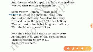 11 English A Photograph Part 2 By Vinay Kaushik