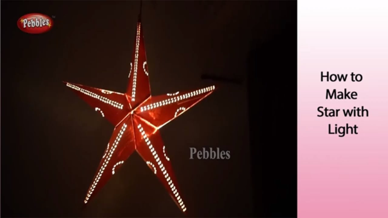Christmas Star with Light in Bengali | How to make Christmas Star | Xmas Diy Projects For Kids