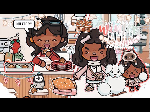 ♡⸝⸝ *aesthetic* winter FAMILY MORNING routine!? ⋒ ࣪ ⸝ ⸝ 🌨️🧣⭐️ ||TocaBoca Roleplay|| *VOICED* #toca