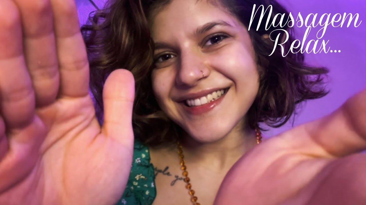 ASMR ~ Massagem no pescoço, ombros e rosto para alívio de dor e relaxamento profundo 💆
