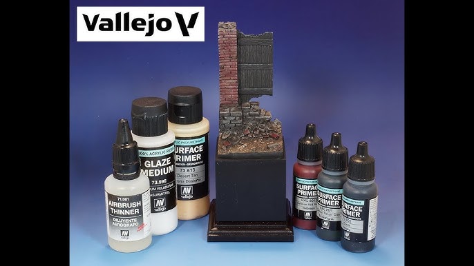 Shortcut Diorama Base Painting Using Vallejo Surface Primers with brush  PART 2 