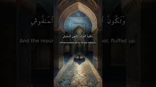 Surah Al-Qaari'a: Cosmic Reflection #Quran #Shorts #QuranRecitation