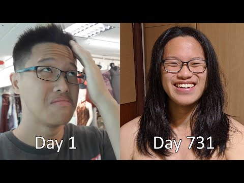 2 Years Of Hair Growth In 1 Timelapse