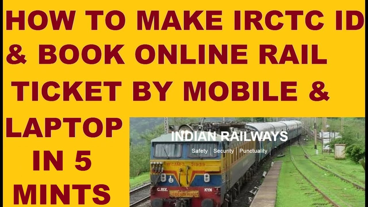 How to book online railway ticket by mobile YouTube