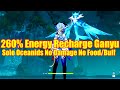 260% Energy Recharge C0 Ganyu Solo Oceanid No Damage Taken No Food/Buff