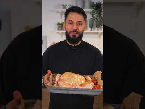 Запеченный цыпленок с соусом из костей 🔥