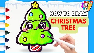 🎄 Easy Christmas Tree Drawing | Simple Drawing Tutorial
