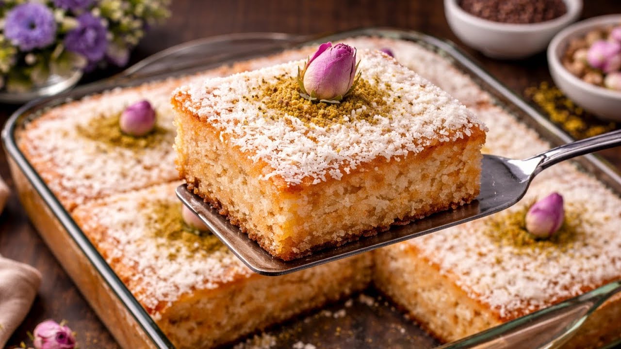 Grandma's Melt-in-your-mouth Coconut Cake in 15 Minutes! No Scales🥥