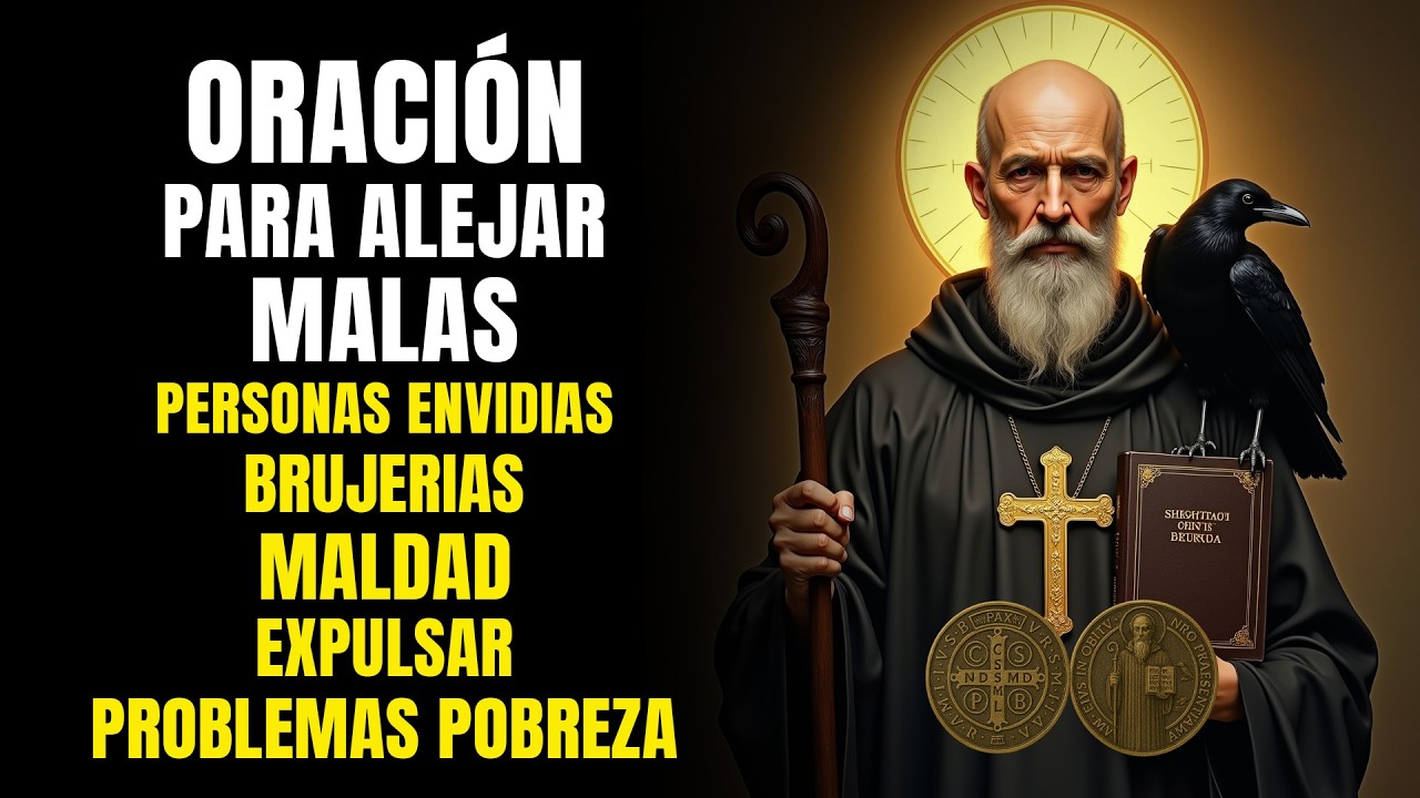 Oracion a SAN BENITO para alejar malas personas envidias,brujerias,maldad,expulsar problemas pobreza