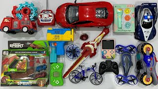 My Latest Toys Collection, Spinner, Projector torch, RC Car, Bubble gun, Bicycle, Stunt Car
