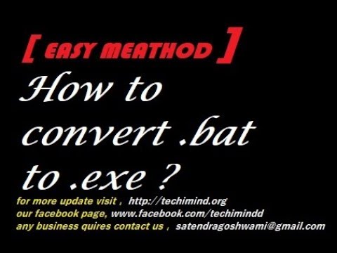 How to convert Batch file to .exe in easy method