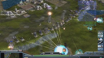 USA Super Weapon - Command & Conquer Generals Zero Hour - 1 vs 7 HARD Gameplay