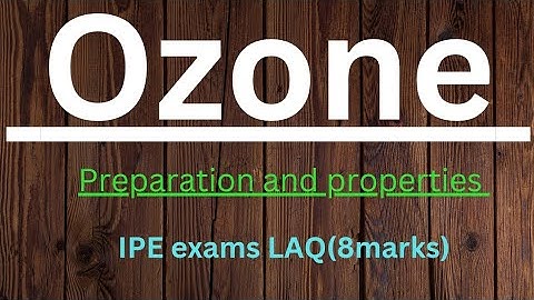 ozone - preparation and properties#vskk vlogs#
