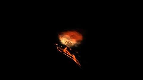 The effect of the fireball.  VFX effects.  Unity.