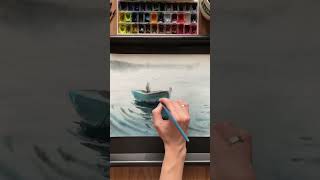 Акварель по сырому | wet-on-wet watercolor