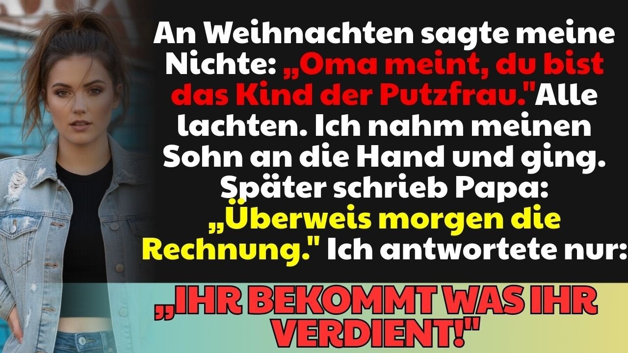 Meine Nichte zeigte auf meinen Sohn und sagte: „Oma meint, du bist das Kind der Putzfrau!“