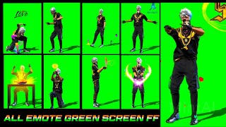 free fire 😭 all emote green screen | ❤ | golden hip hop status🥀 #freefire #statusfreefire