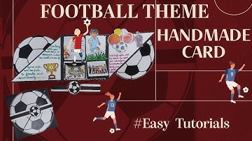 How To Make A Football Theme Pop Up Card #DIY Greeting Card #Handmade Card #Pop-Up Card Making