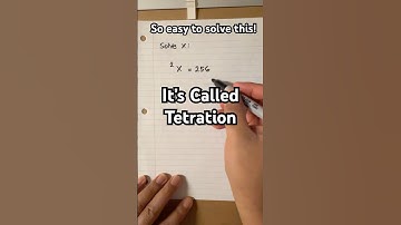 Solve X for this tetration equation! #maths #mathematicschallenge