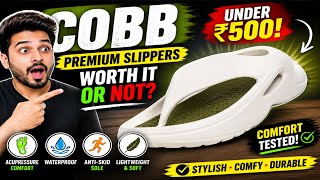 Best Budget Slippers Under ₹500? COBB White Olive Flip-Flops Review 🔥 Comfort + Style Test! screenshot 1