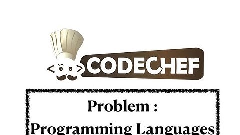 Programming Languages - Problem | Code Chef || Daily Coding Problem || Java Code ||
