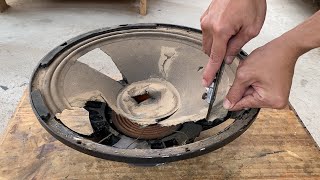 Restoration super loud active subwoofer system // Build new subwoofer system