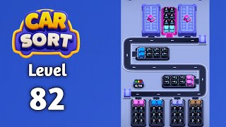 Car Sort color puzzle level 82 walkthrough solution gameplay 