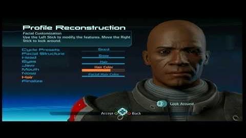 Samuel L. Jackson - Mass Effect Character Creation Tutorial (xbox 360)