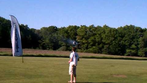 Trex 700 crash on gobling flag