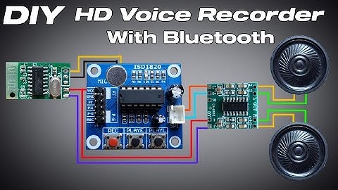 Diy HD voice recording module #upgraded isd1820 #voice recognition devices