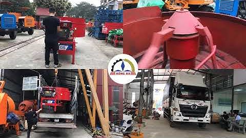 Máy trộn bê tông cưỡng bức cố định Hồng Hà CB1800 (Côn số) xuất xưởng đi Bến Lức - Long An