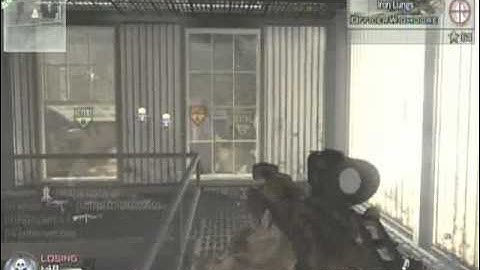 Mw2 Nuke That Spot Barret.50cal Scrapyard Domination Gameplay w/Commentary