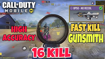 UNSTOPPABLE BP50 NO-RECOIL CLASS: 16  FAST KILLS & INSANE LEGENDARY Gameplay in Call of Duty BR!