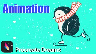 ✨ Learn to Animate an Adorable Ice Skating Penguin in Procreate Dreams! | StepbyStep Tutorial