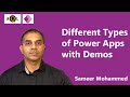Different Types Of Power Apps with Demos | Sameer Mohammed