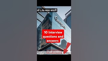 Top 10 Genpact interview questions And answers 🔥 job vacancy 2025 # #easyworkfromhomejobs #trending