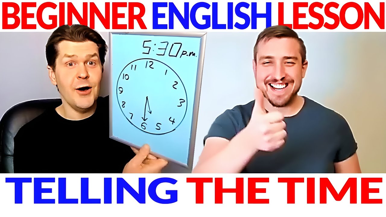 Easy Beginner English Listening Course Lesson Telling Time New Year Easy Beginner English Listening Course Lesson Telling Time New Year