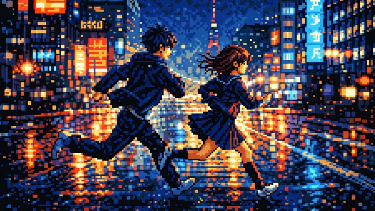 【作業用BGM】ネオン街を走る8bit 🎮 レトロゲーム風サウンド | Neon City 8bit Chill Mix