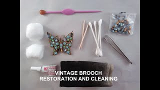 Vintage Costume Jewelry Brooch Restoration and Cleaning How To
