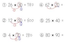3. ×2けたのかけ算:一の位が0(練習)(サムネイル画像)