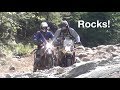 Rocks with a side order of rocks. BMW F800GS, F650GS and HP2.