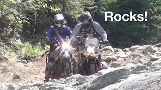 Rocks with a side order of rocks. BMW F800GS, F650GS and HP2.