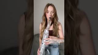 Mr Saxobeat on the plastic Sax/ Vibrato Saxophone