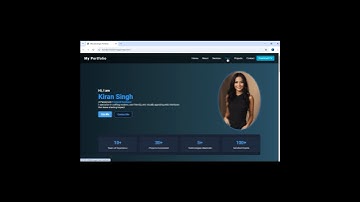Personal portfolio website using html css js #coding #html #css #javascript #viralvideo