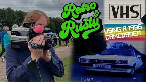 USING A 1986 VHS CAMCORDER IN 2023 - (FILMING 3 CLASSIC CAR MEETS)