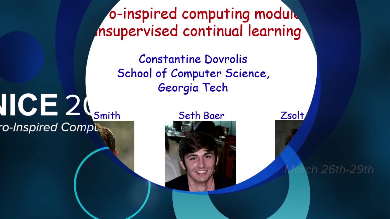 A neuro-inspired computing module for unsupervised continual learning | Constantine Dovrolis | 2019