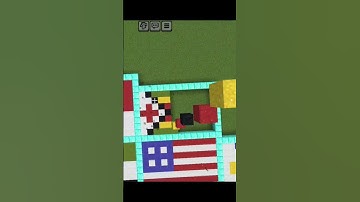 ZIMBABWE FLAG(Sand Art minecraft)