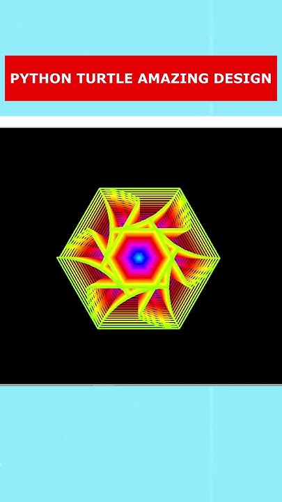 Python Turtle Graphics Code-Amazing Hexagon 2D Shape Drawing. - YouTube